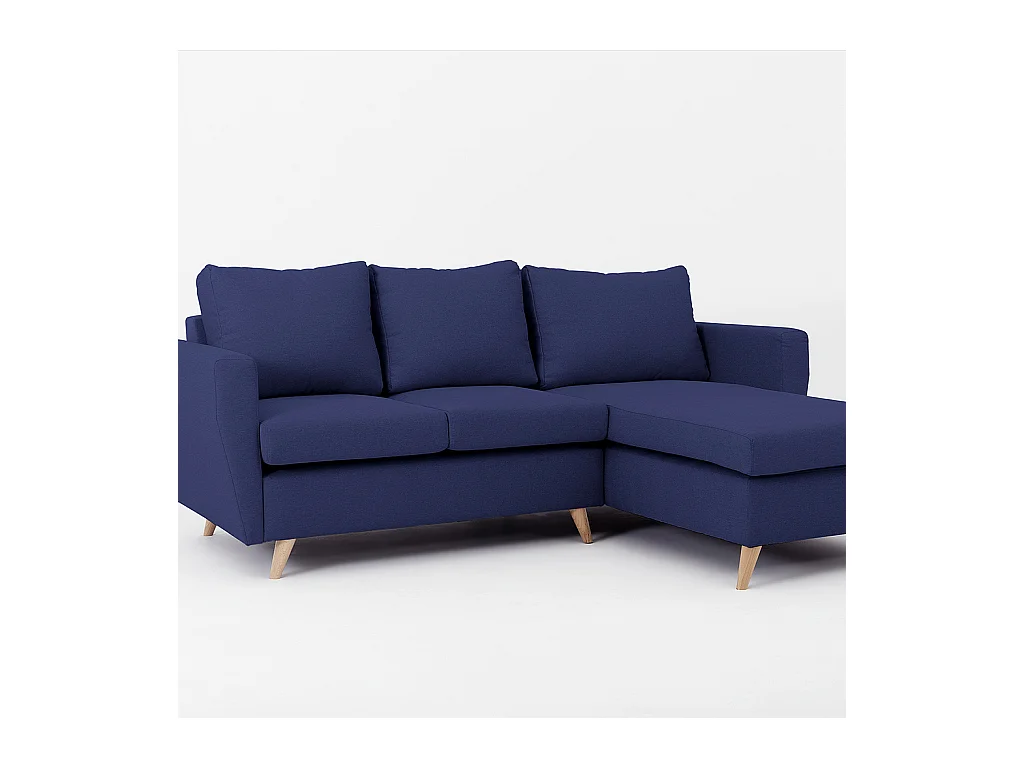 Canapé d'angle 90x189x86 cm encre LOVER R