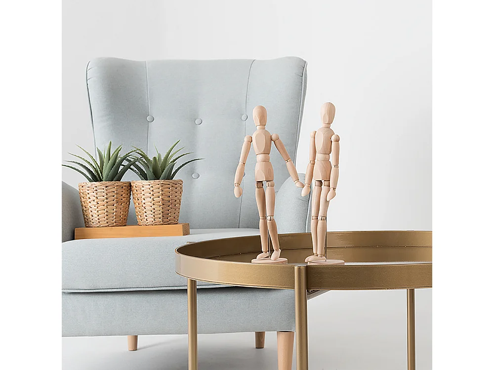 Mesa de centro dorada Hanna metal 40-1F