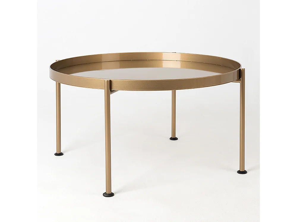 Mesa de centro dorada Hanna metal 40-1F