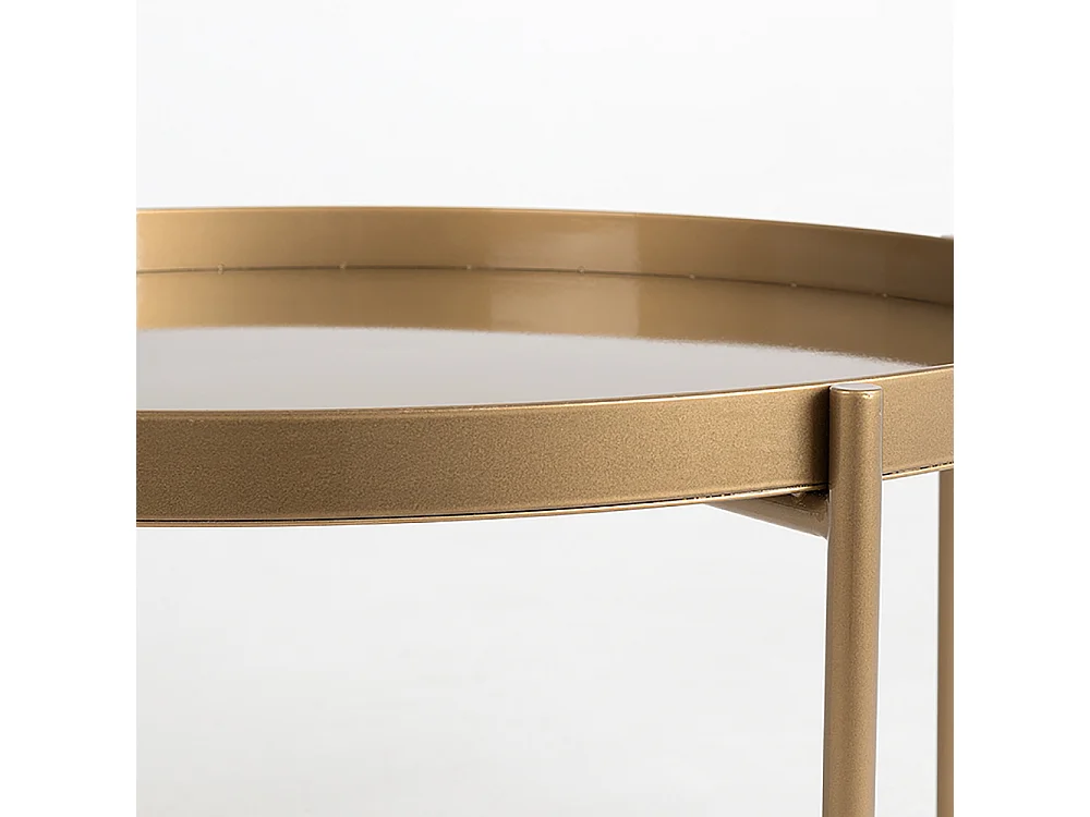Mesa de centro dorada Hanna metal 40-1F