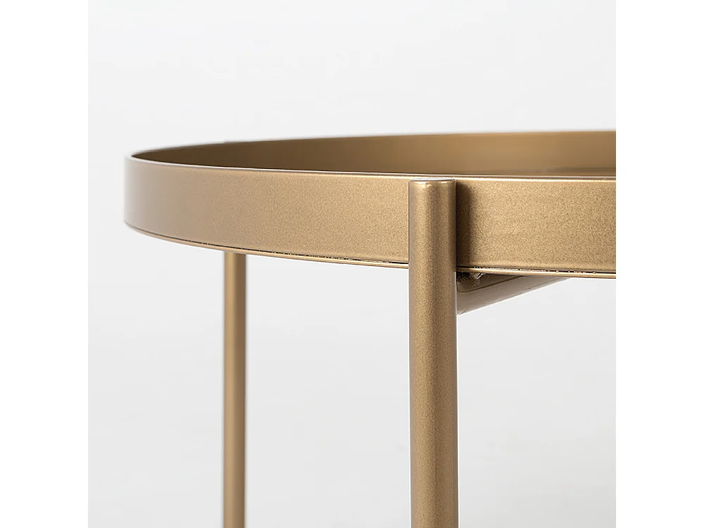 Mesa de centro dorada Hanna metal 40-1F
