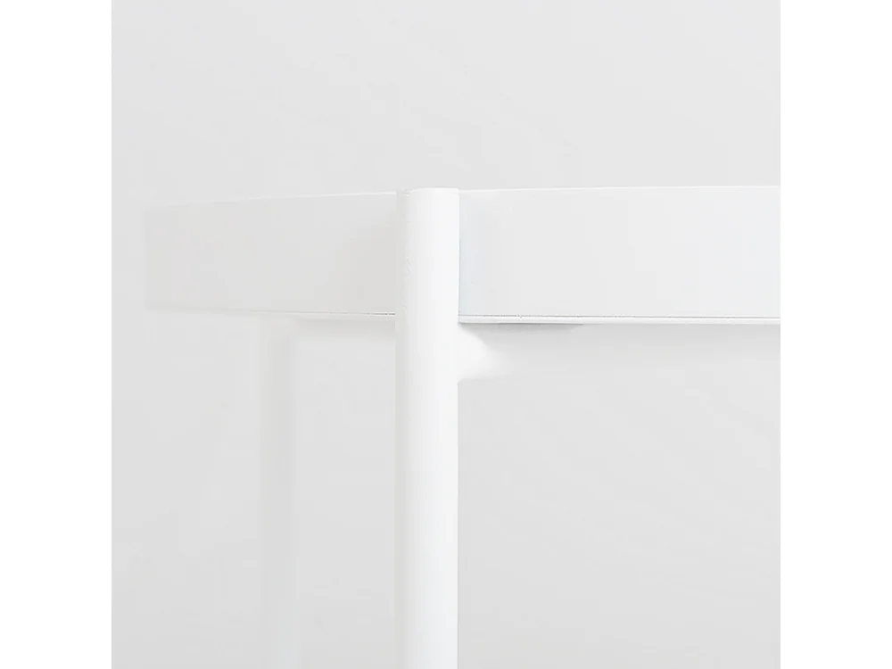 Mesa de centro branca Hanna metal 40-1f