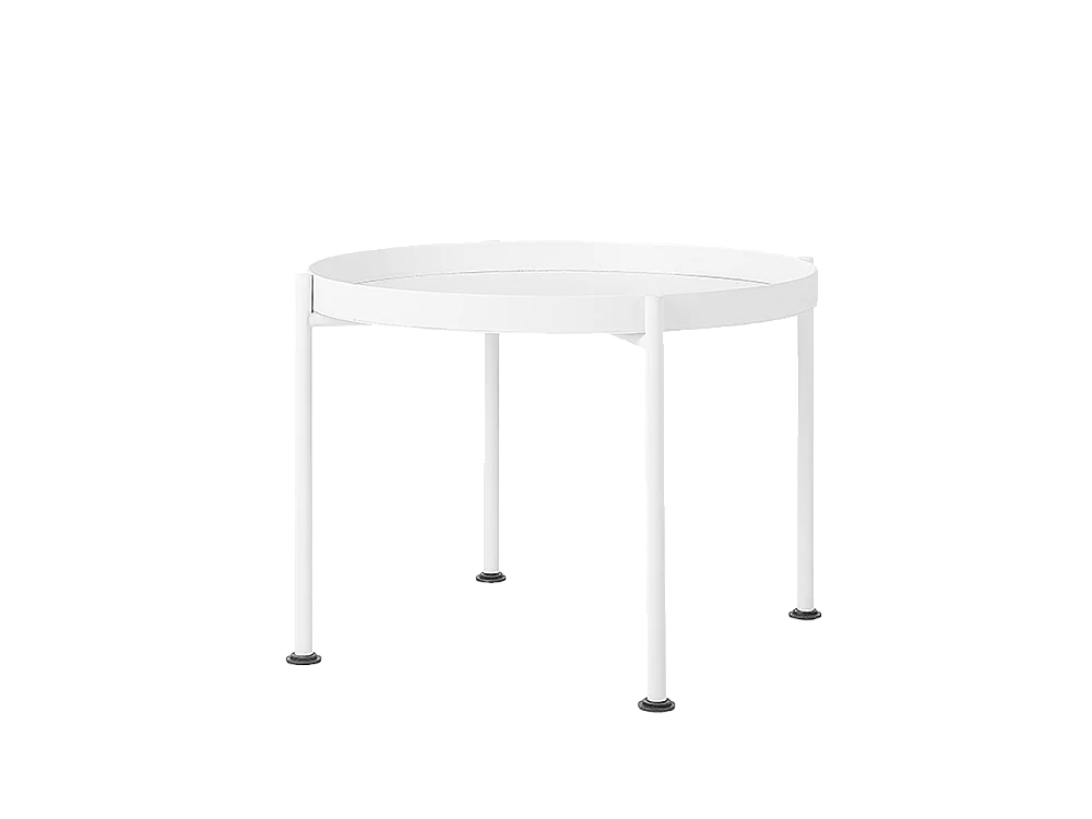 Table basse blanche Hanna métal 40-1f