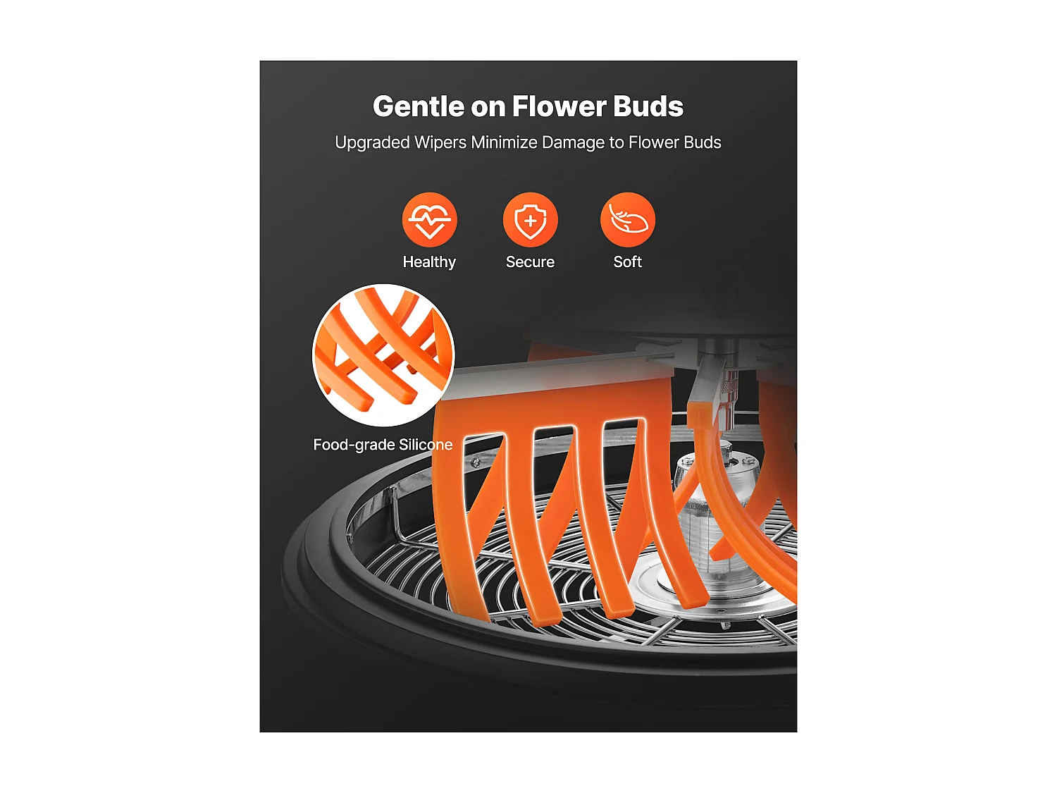 Handmatige Ontblader SucceBuy 42 cm Knoopsnijder Mes van RVS, Snijkom Hydroponisch Nat en Droog, Roterende Gedraaide Snit