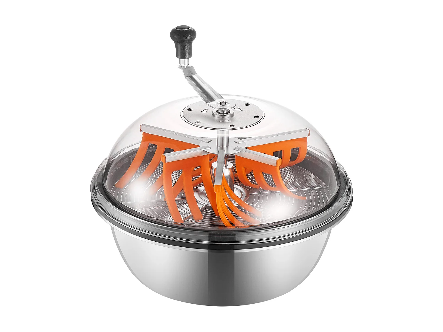 Effeuilleuse Manuelle SucceBuy 49 cm Coupe-bourgeons Lame en Acier Inoxydable, Bol à Découpe Hydroponique Humide et Sèche, Coupe Rotative Torsadée