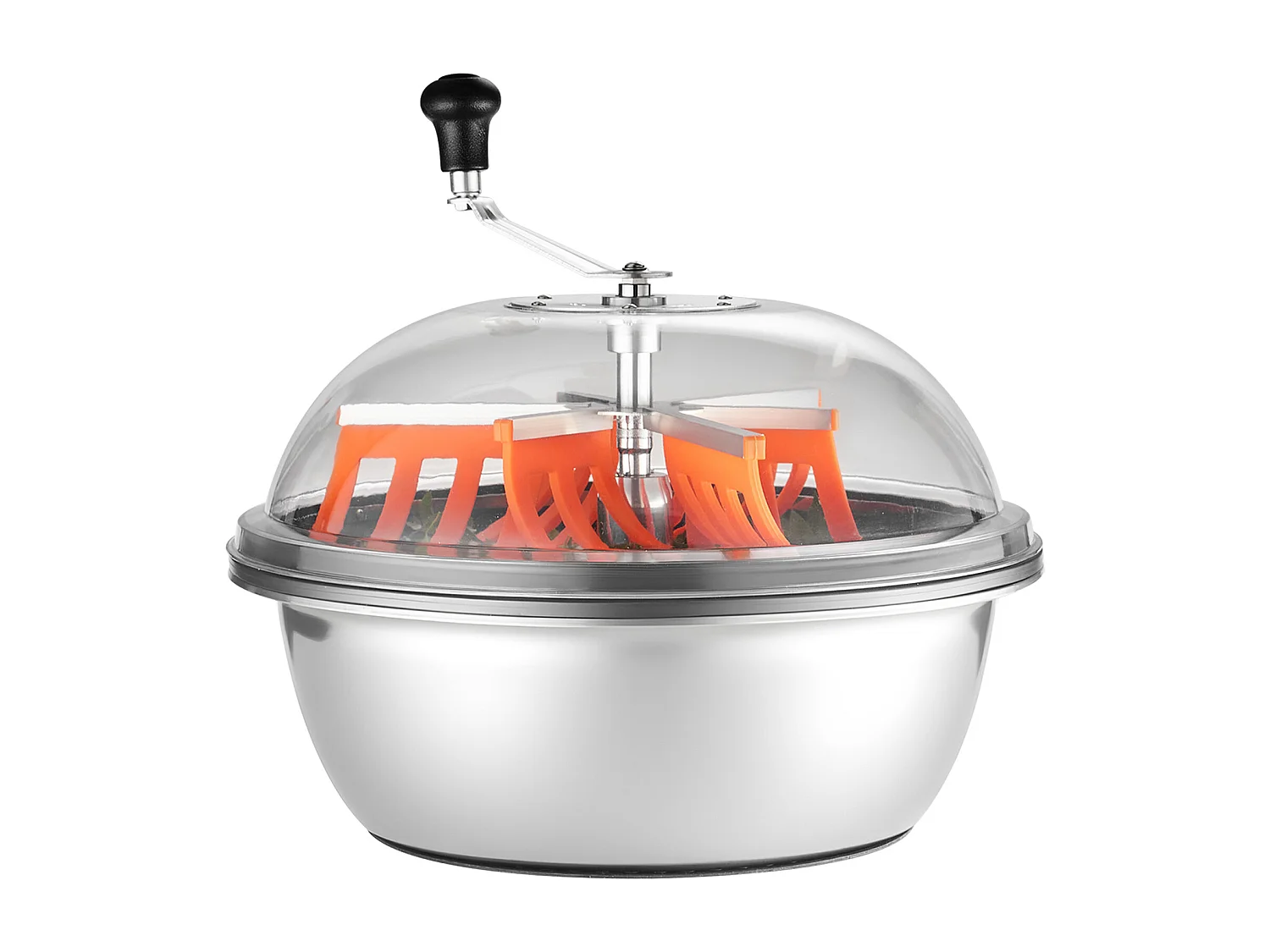 Effeuilleuse Manuelle SucceBuy 49 cm Coupe-bourgeons Lame en Acier Inoxydable, Bol à Découpe Hydroponique Humide et Sèche, Coupe Rotative Torsadée