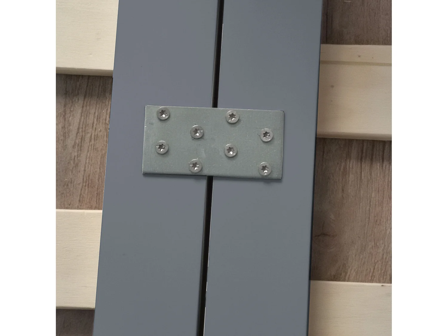 Cama familiar 270x200 cm cama pallet de madera gris