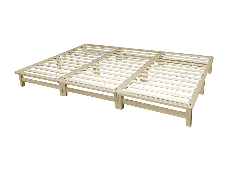 Łóżko 270x200 cm Solidna rama Futon
