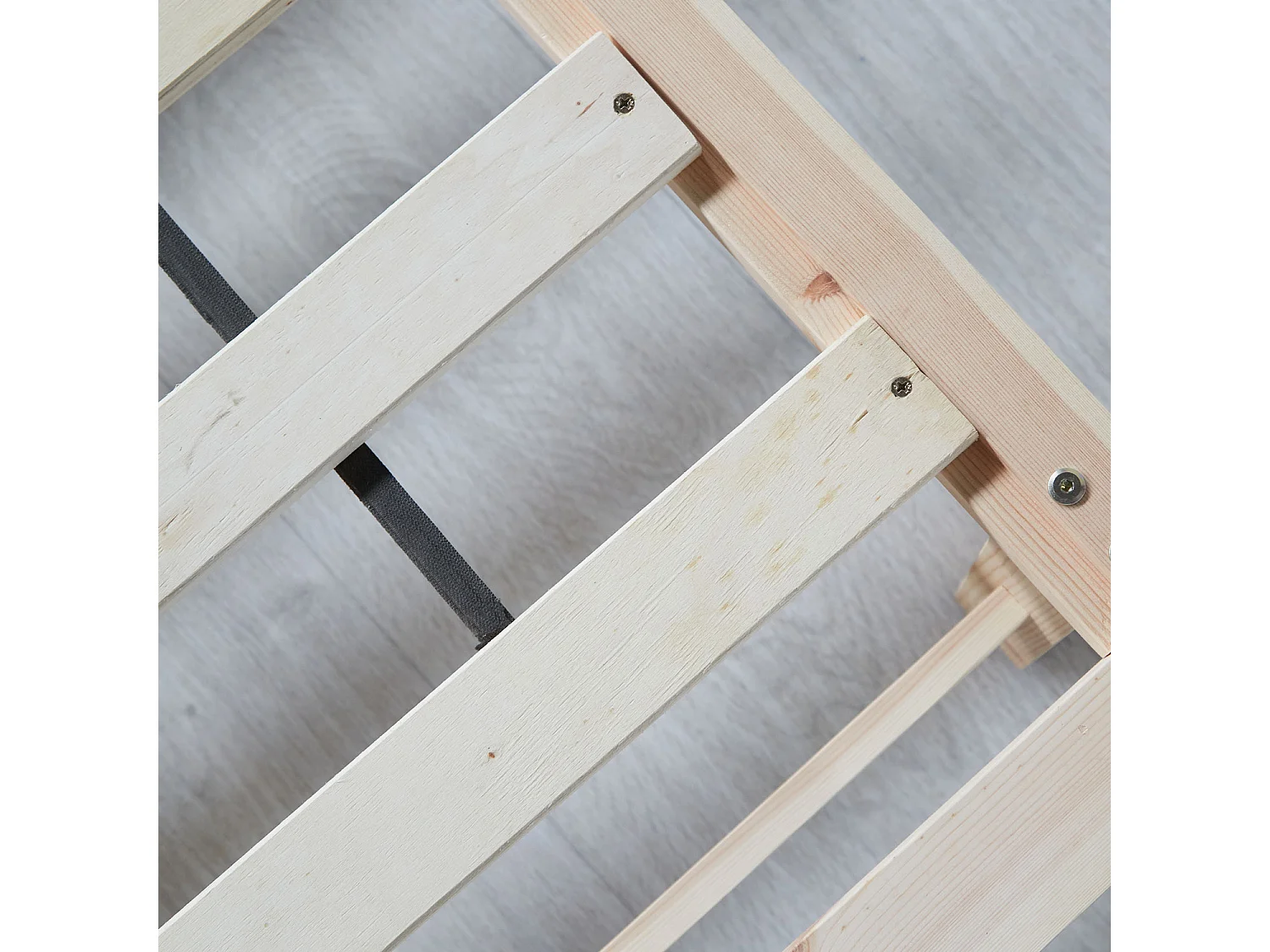 Bed 270x200 cm Massief Frame Futon