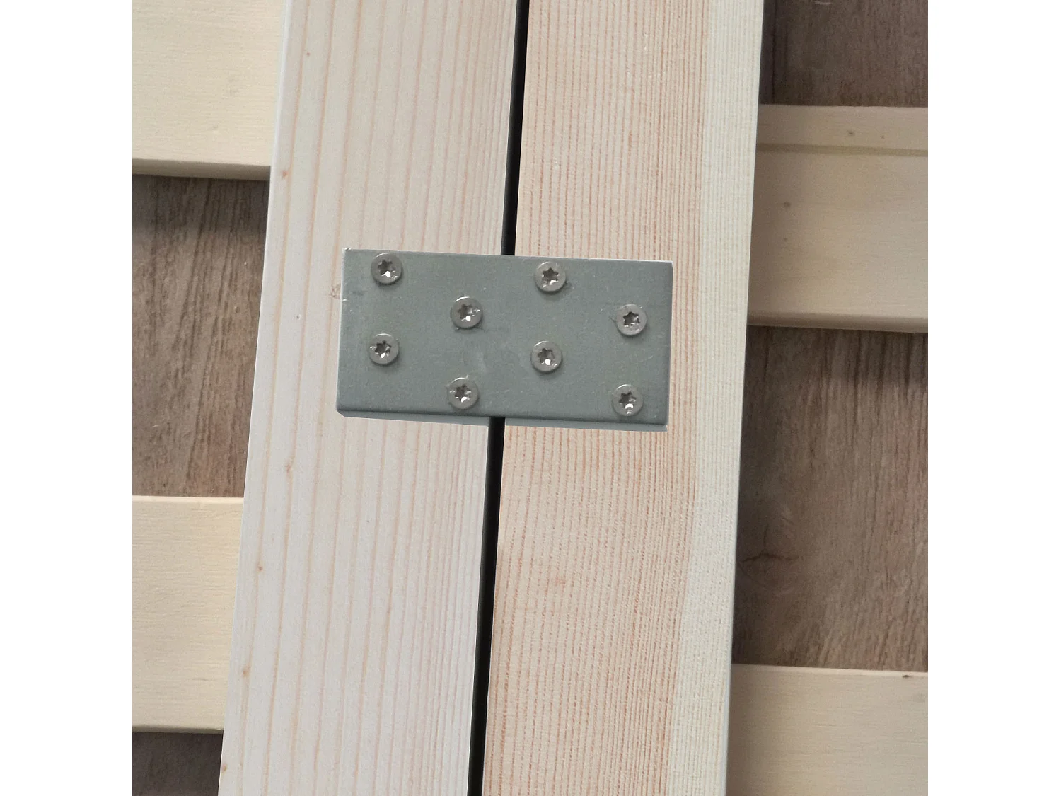 Bed 270x200 cm Massief Frame Futon