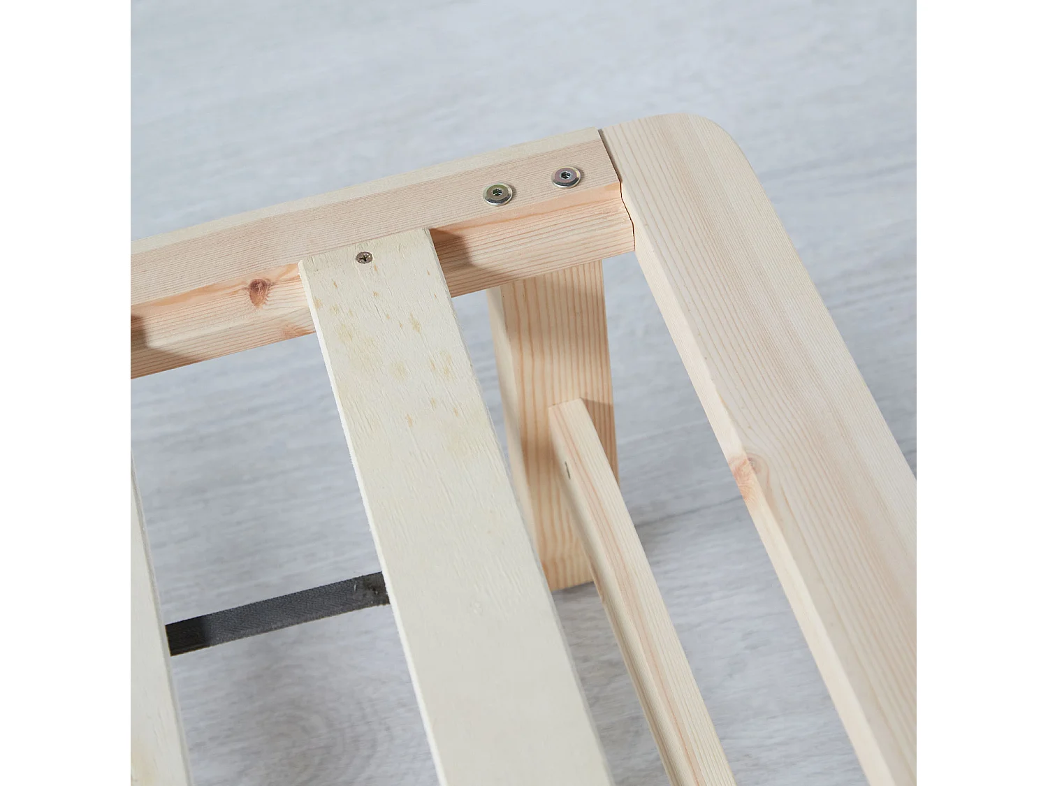 Bed 270x200 cm Massief Frame Futon