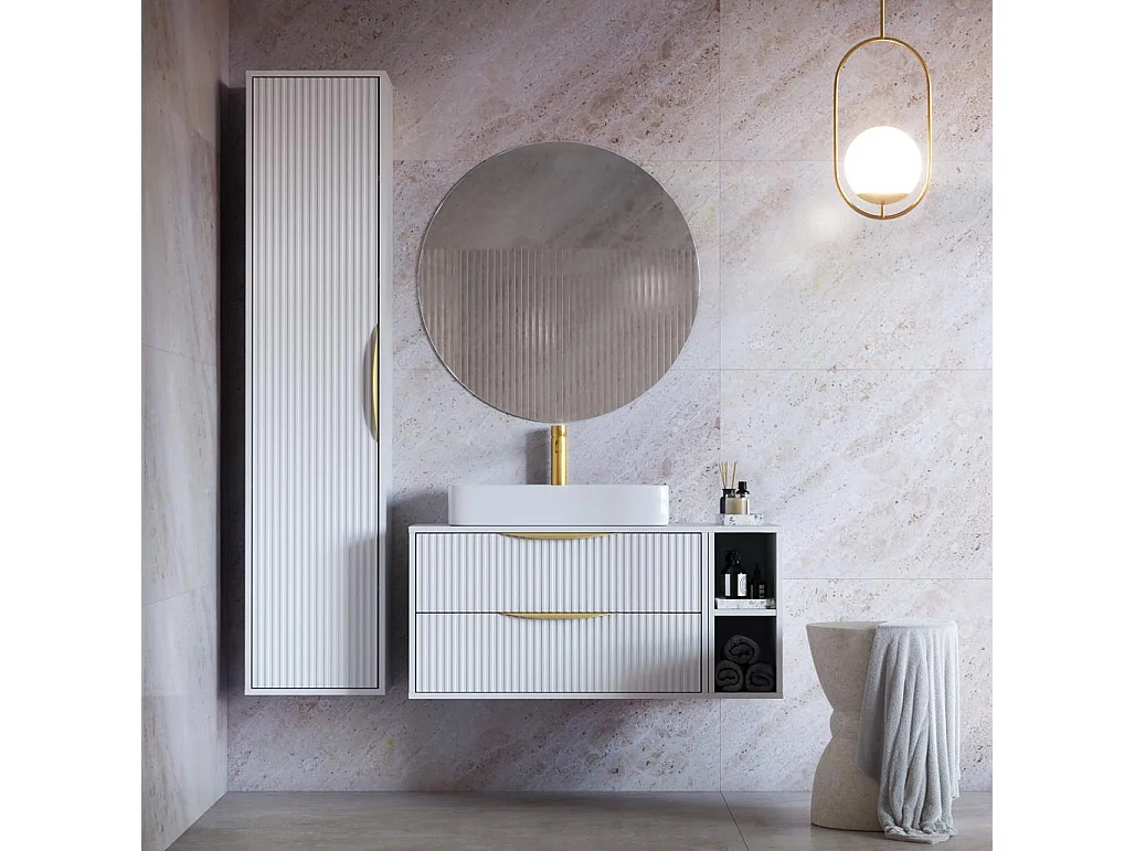 Badkamerkast 170x38x33 cm wit Anvers