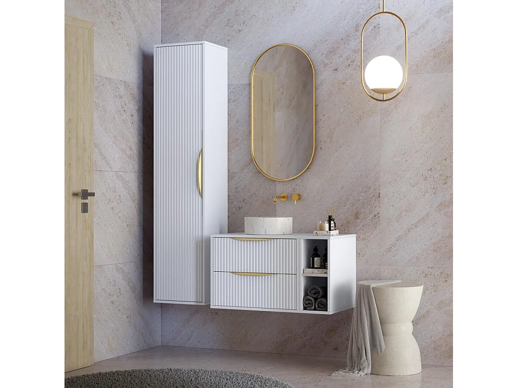 Badkamerkast 170x38x33 cm wit Anvers