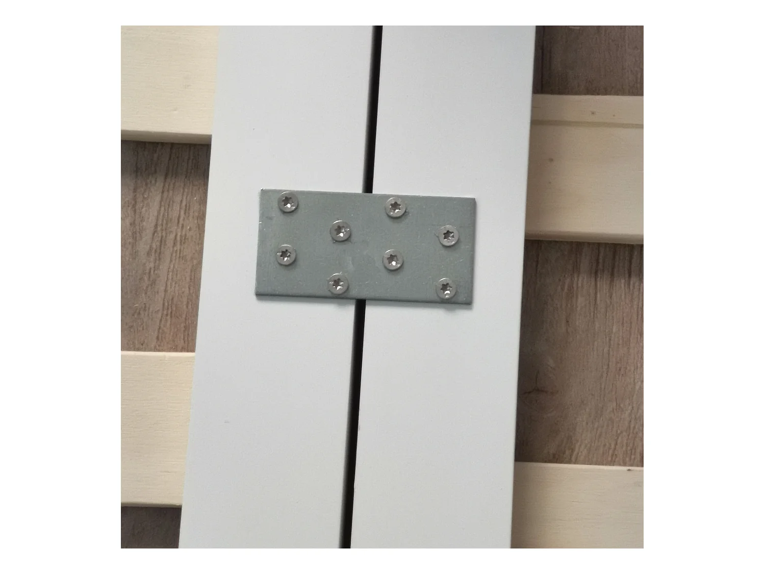 Łóżko rodzinne drewniane białe 270x200 cm