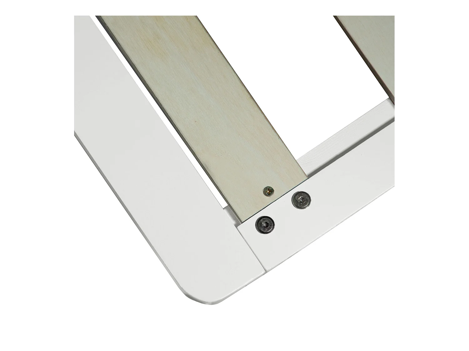 Łóżko rodzinne drewniane białe 270x200 cm