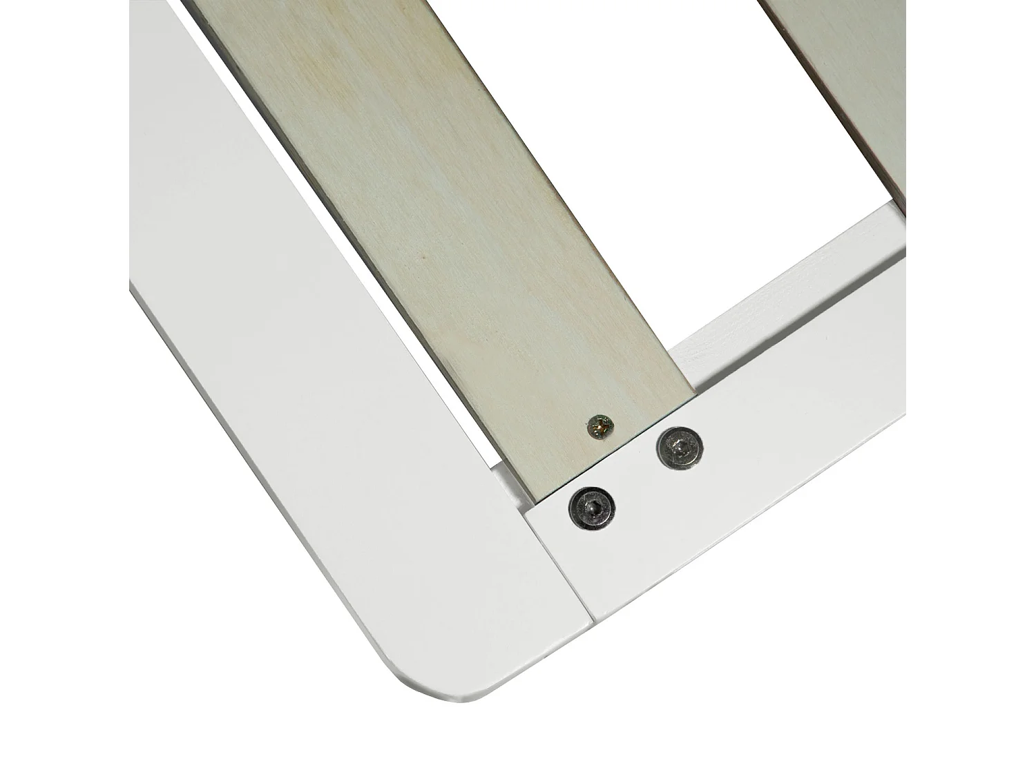 Bed 270x200 cm wit houten familiebad