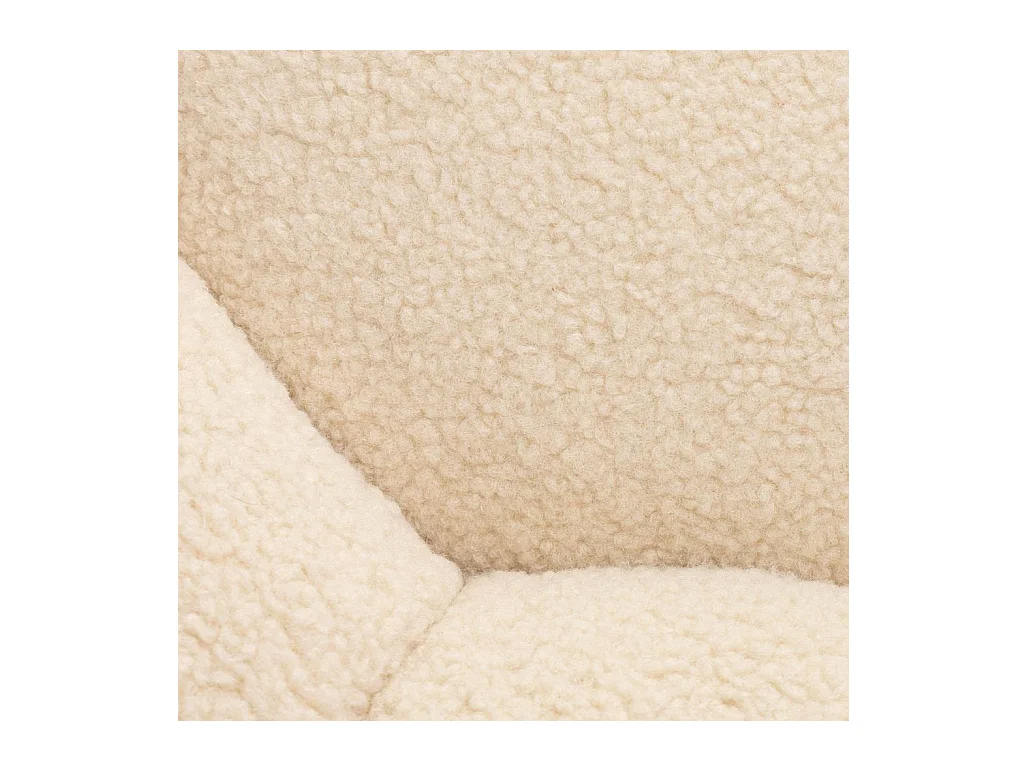 Pouf 61x61x31 cm beige Perle