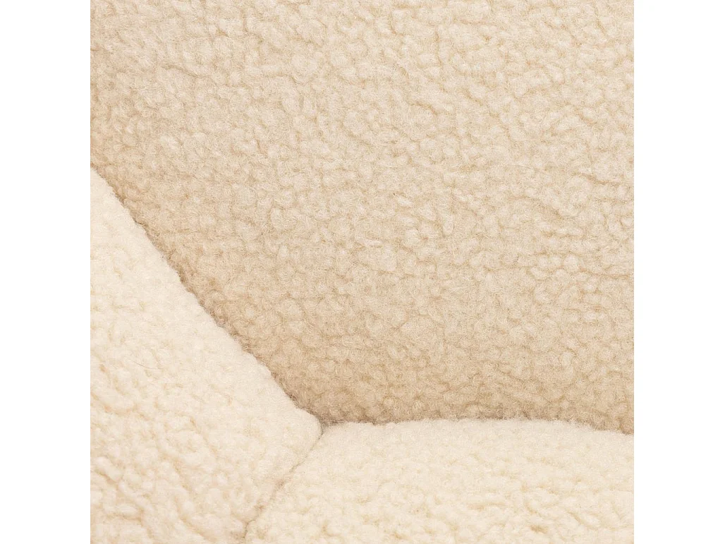 Pufe 61x61x31 cm bege Perle