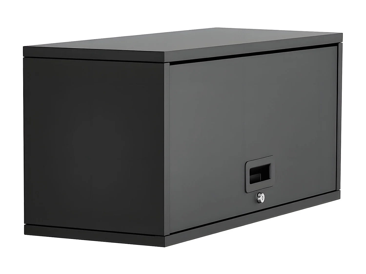 Wandschrank SucceBuy Werkstatt, 77 x 30,5 x 35,6 cm, Werkzeugschrank Garage Hängend Metall, Wandlagerung, mit Klapptür, Tragfähigkeit 54,5 kg