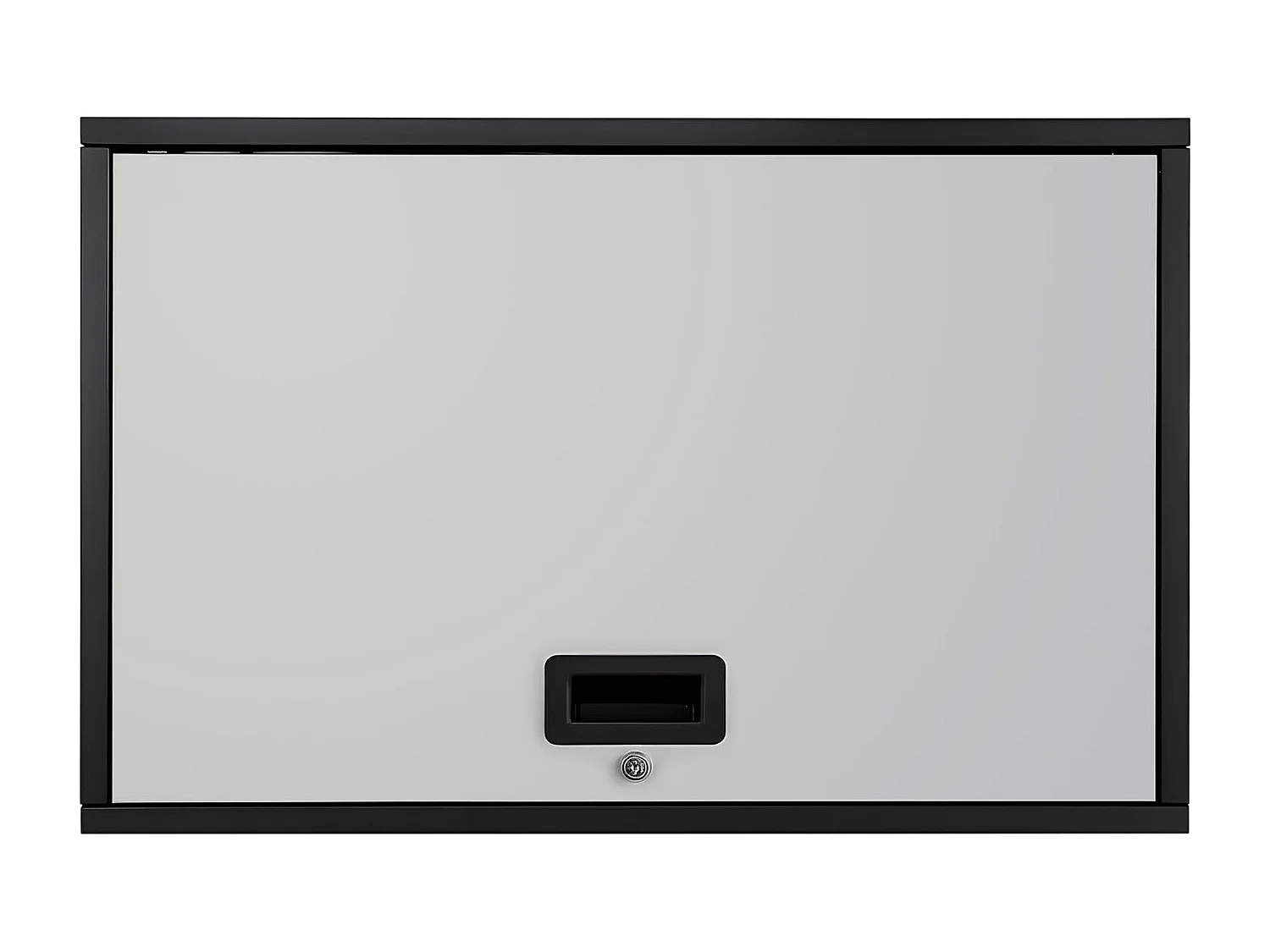 Wandschrank Werkstatt SucceBuy, 77 x 30,5 x 50 cm, Werkzeugschrank Garage Hängend Metall, Wandlagerung, mit Klapptür, Tragfähigkeit 108,86 kg