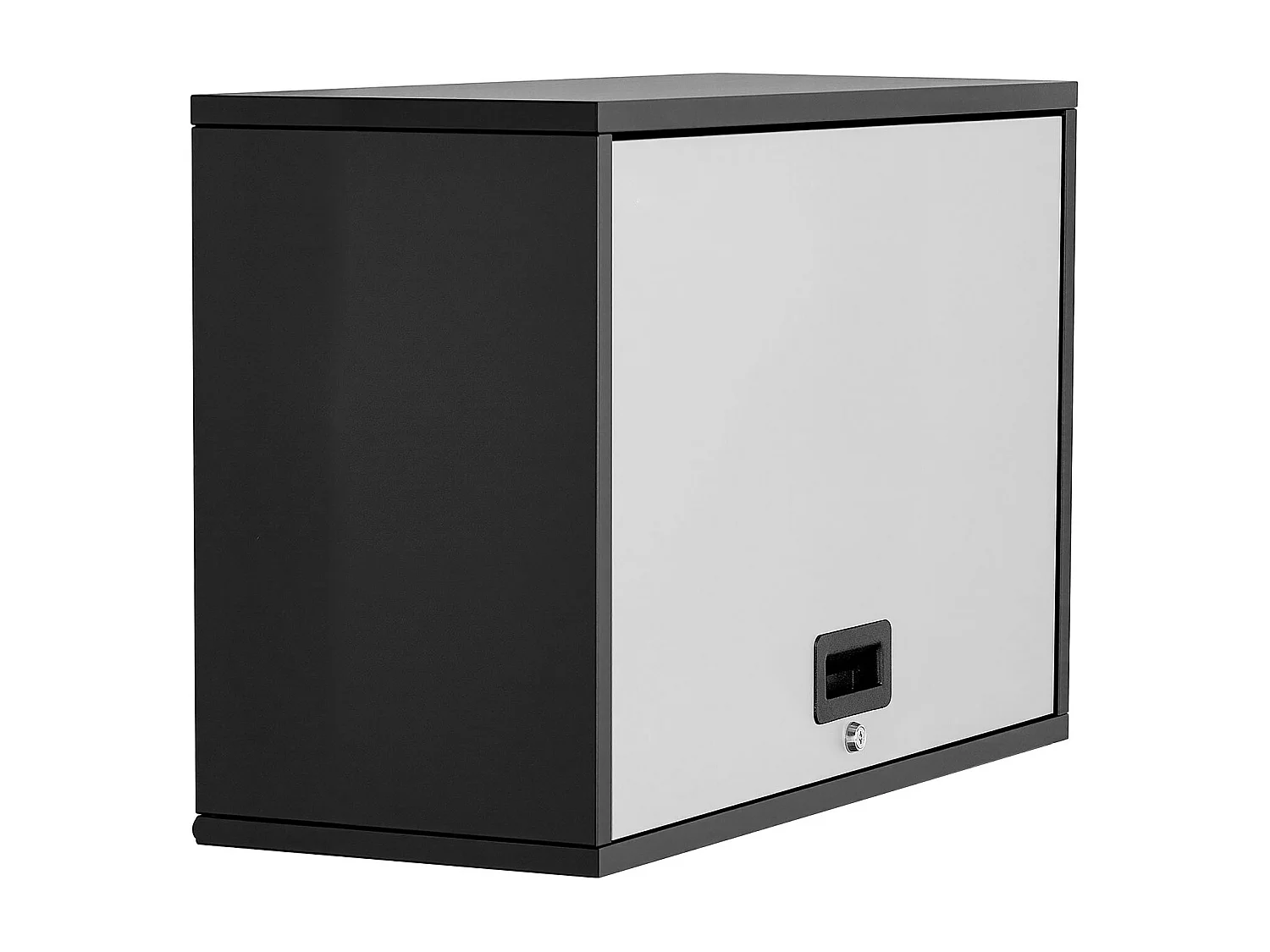 Armoire Murale Atelier SucceBuy, 77 x 30,5 x 50 cm, Armoire à Outils Garage Suspendue Métal, Rangement Mural, avec Porte Rabattable, Capacité de Charge 108,86 kg