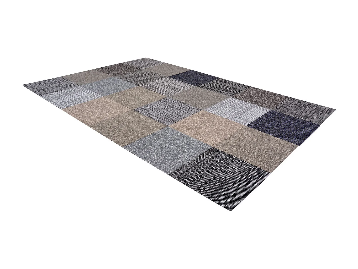 Piastrella di Moquette Riutilizzabile SucceBuy, 50 x 50 cm, Lotto di 24, Copertura 6 ㎡, Spessore 6 mm, Rivestimento del Pavimento Morbido Modulare Quadrato