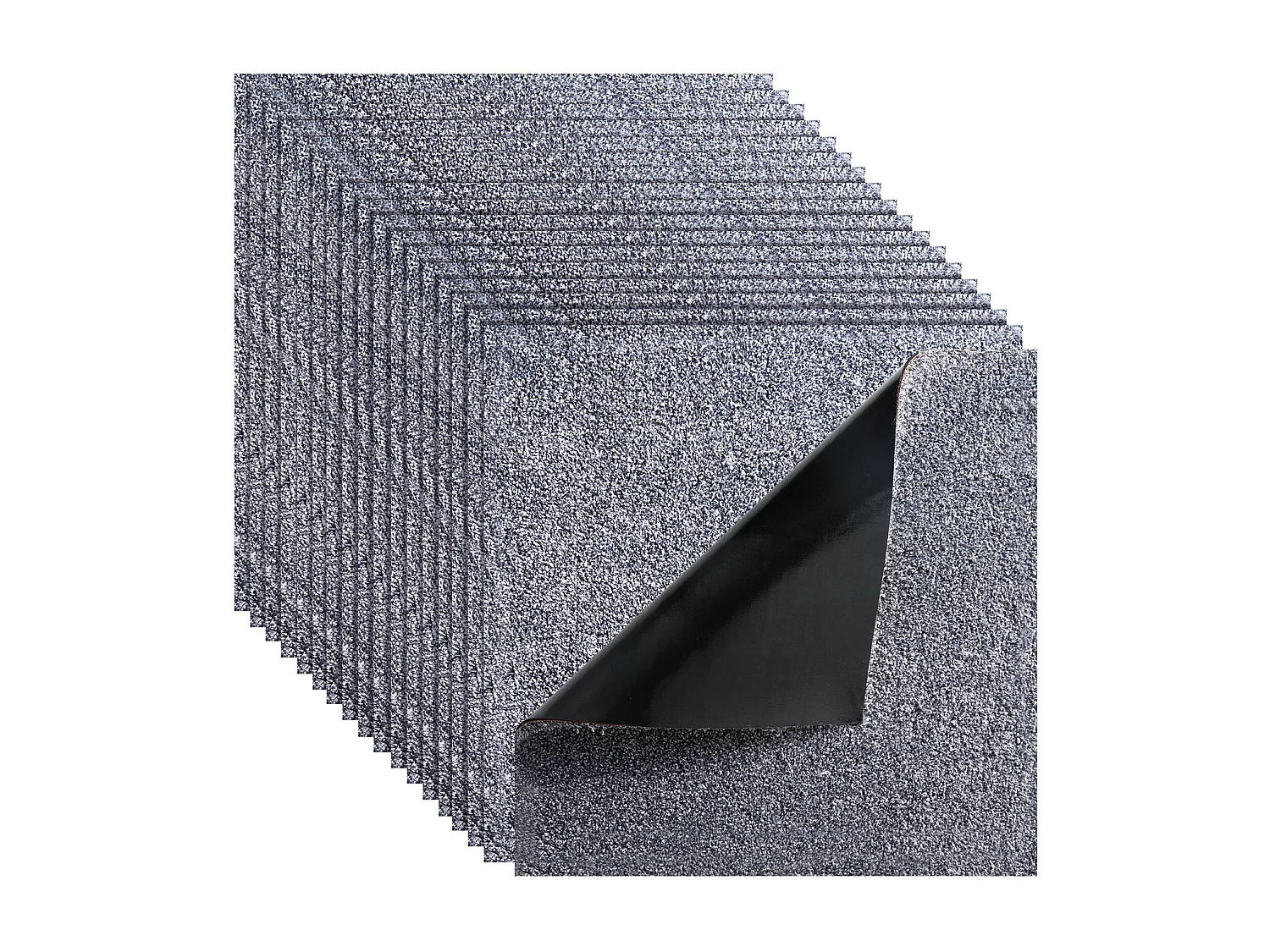 Dalle de Moquette Autocollante SucceBuy, 45,7 x 45,7 cm, Lot de 10, Couverture 2 ㎡, Épaisseur 12 mm, à Poils Ras, Revêtement de Sol Doux Modulaire Carré