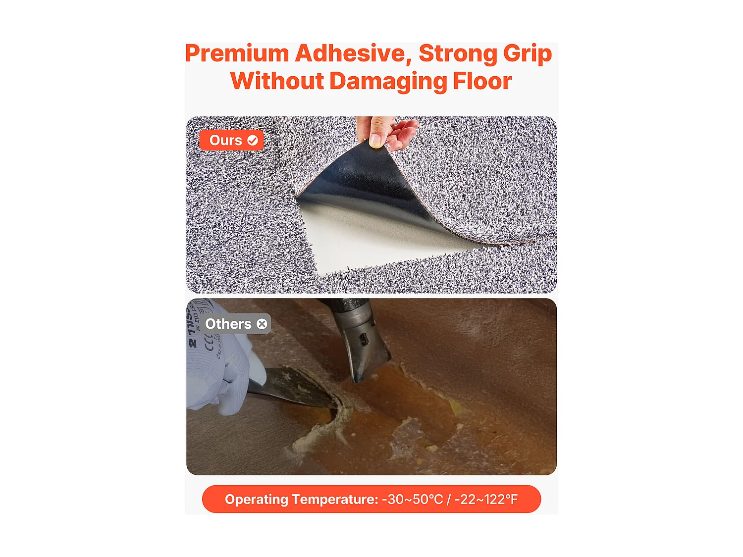 Dalle de Moquette Autocollante SucceBuy, 45,7 x 45,7 cm, Lot de 10, Couverture 2 ㎡, Épaisseur 12 mm, à Poils Ras, Revêtement de Sol Doux Modulaire Carré