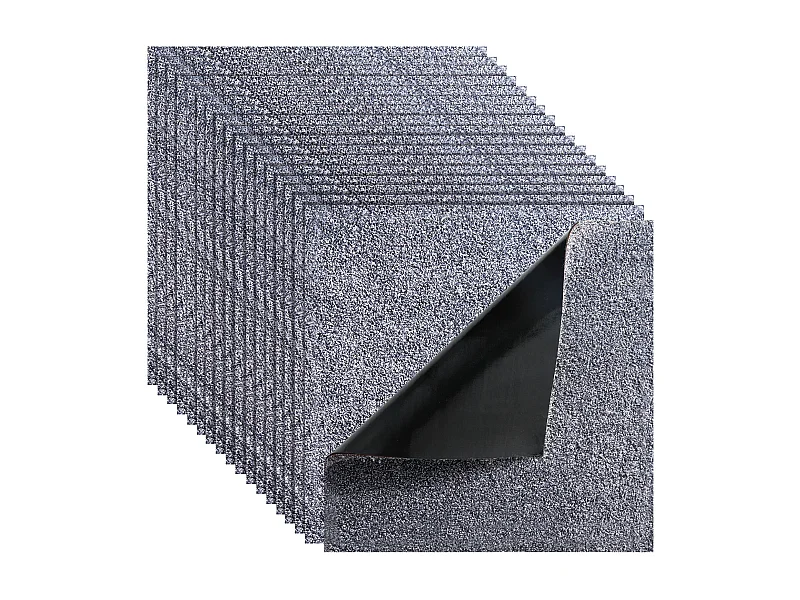 Dalle de Moquette Autocollante SucceBuy, 45,7 x 45,7 cm, Lot de 10, Couverture 2 ㎡, Épaisseur 12 mm, à Poils Ras, Revêtement de Sol Doux Modulaire Carré