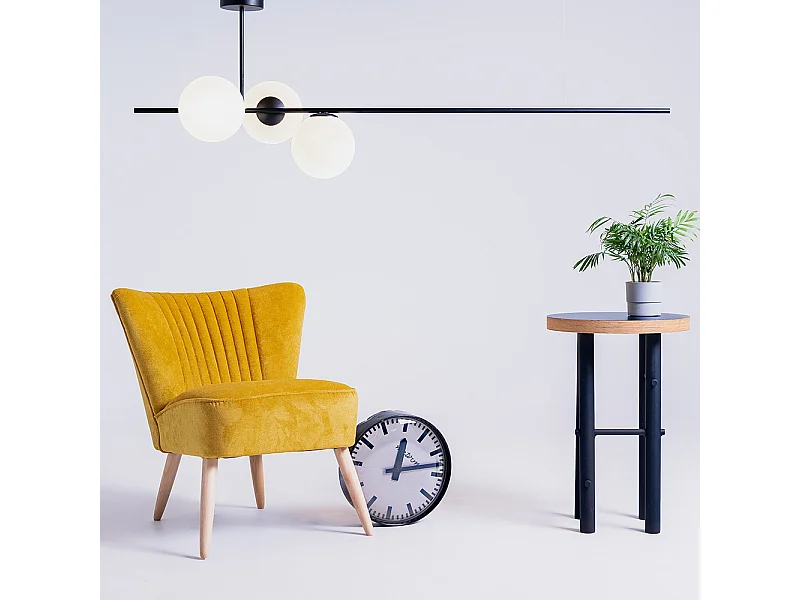 Pendelleuchte 0,42x1,5x0,5 m schwarz Bobler