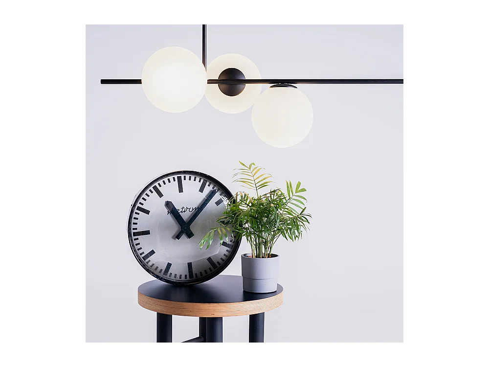 Pendelleuchte 0,42x1,5x0,5 m schwarz Bobler