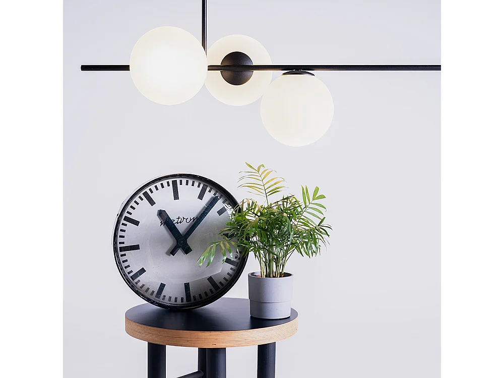 Pendelleuchte 0,42x1,5x0,5 m schwarz Bobler