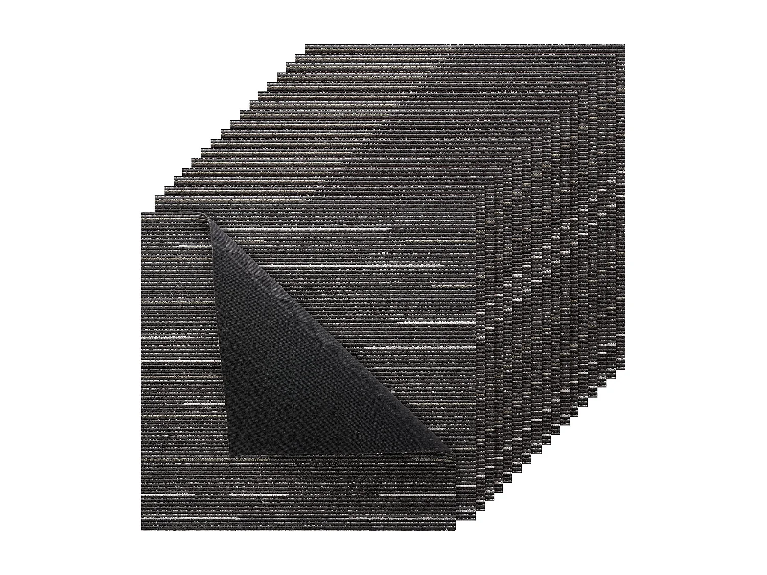 Dalle de Moquette Réutilisable SucceBuy, 61x61 cm, Lot de 24, Couverture 8,9 ㎡, Épaisseur 6 mm, à Poils Ras, Revêtement de Sol Doux Modulaire Carré pour Salon