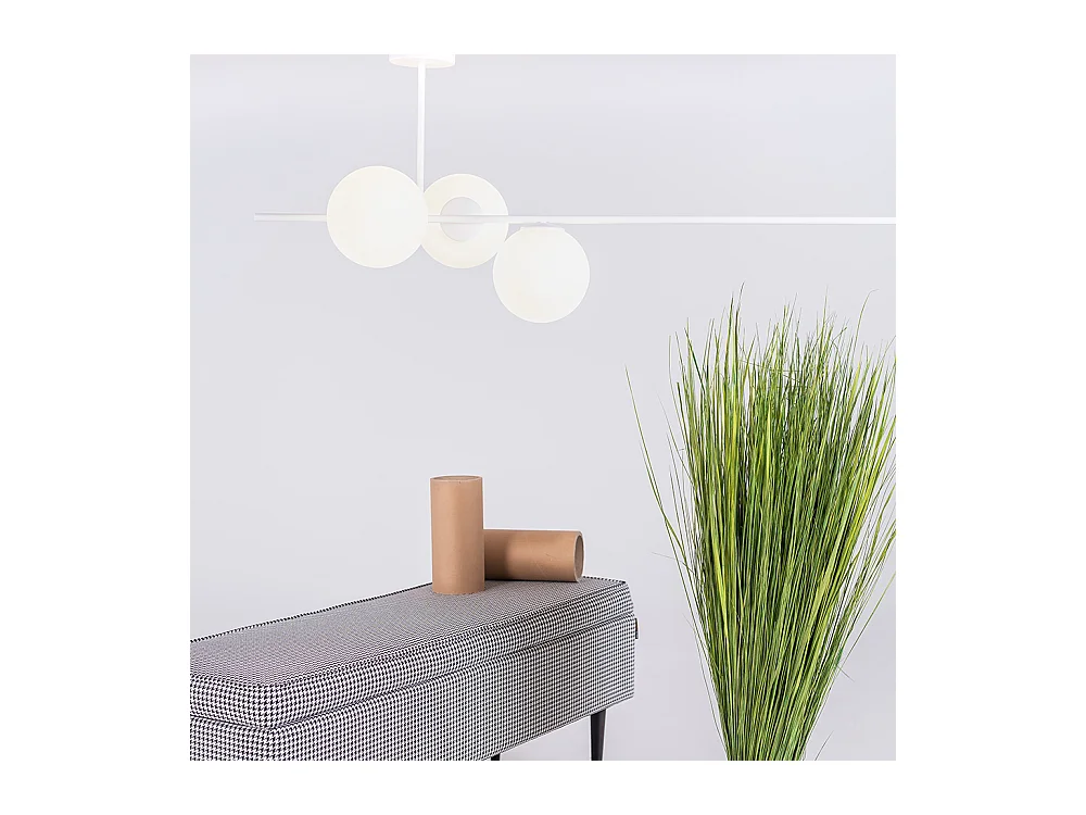 Lâmpada suspensa 0,42x1,5x0,5 m branca Bobler