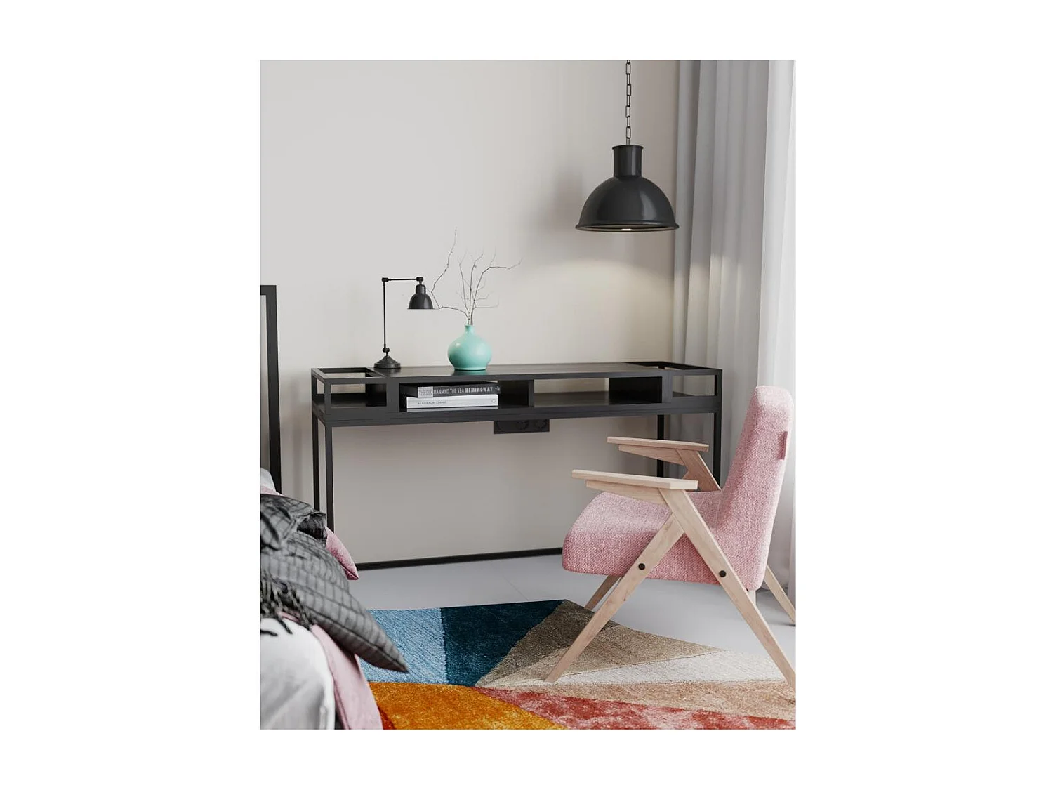 Pendelleuchte schwarz Freja