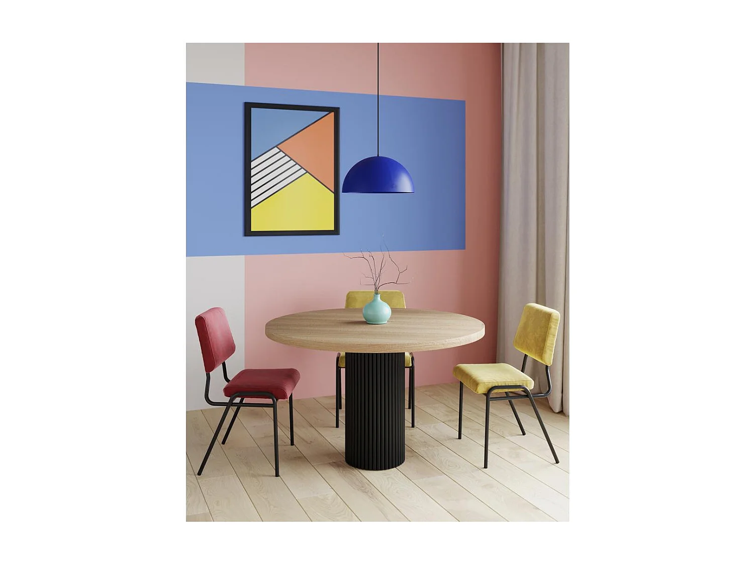 Pendelleuchte blau Lyke