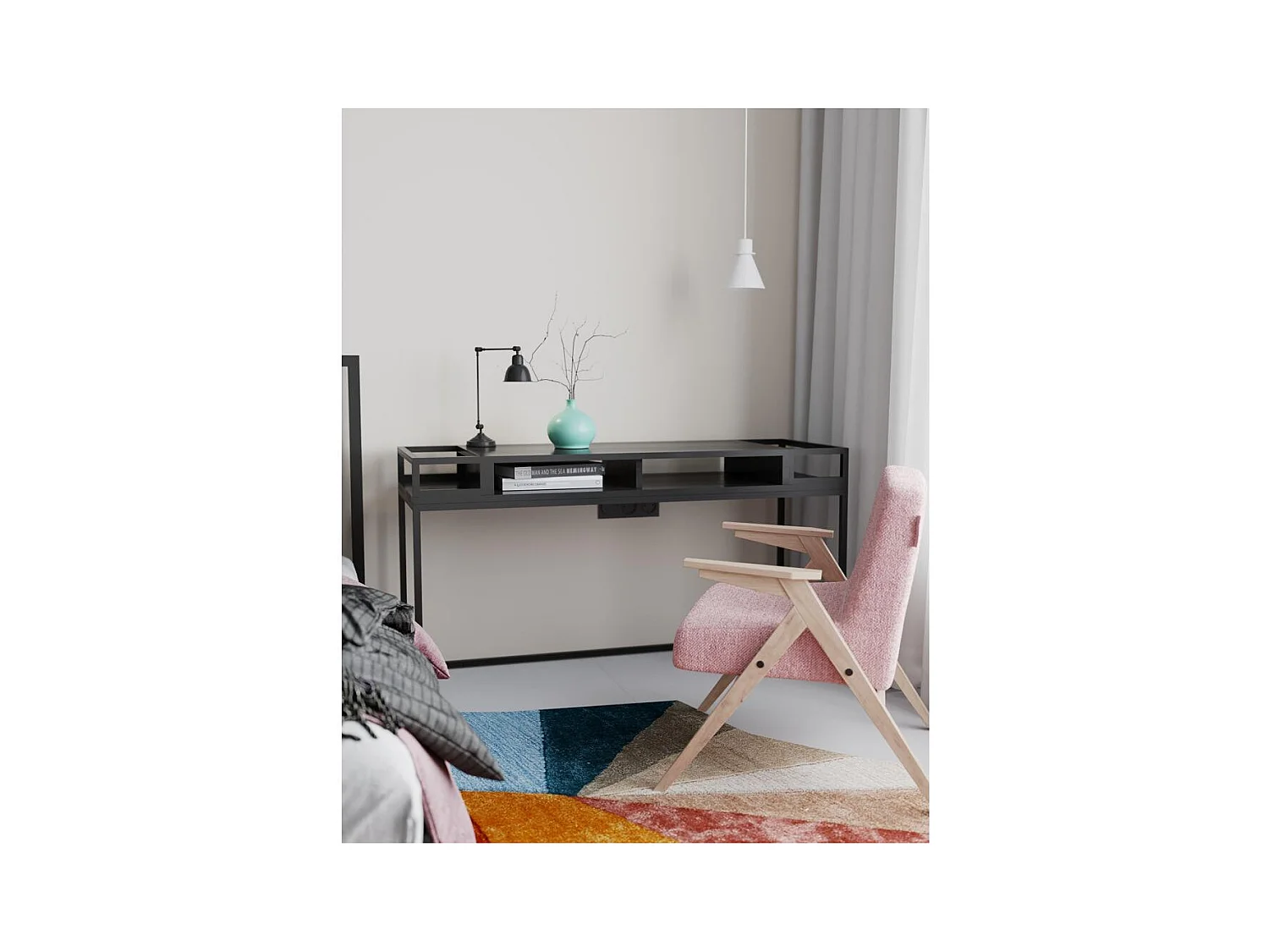 Candeeiro suspenso branco Klar