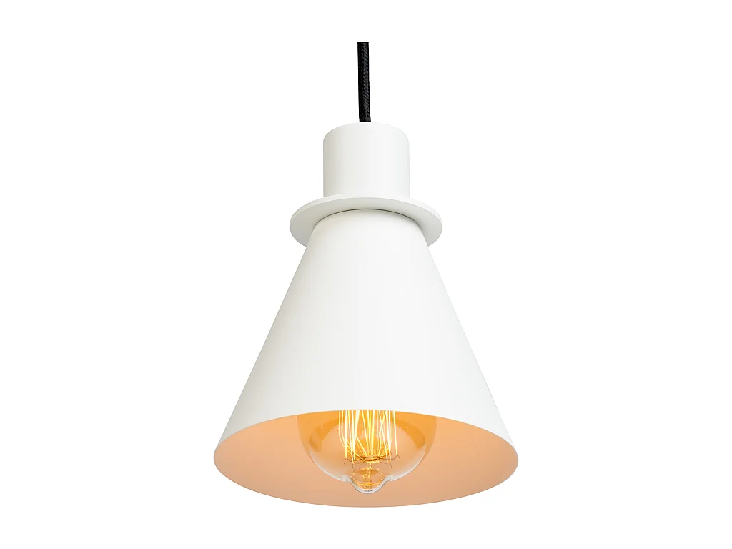 Hängelampe weiß Klar