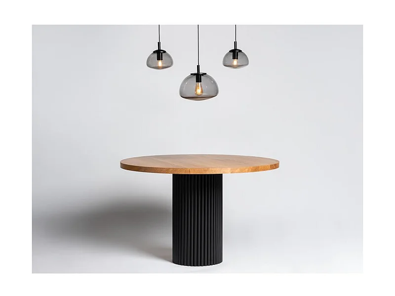 Hanglamp FLIN 3, gerookt glas