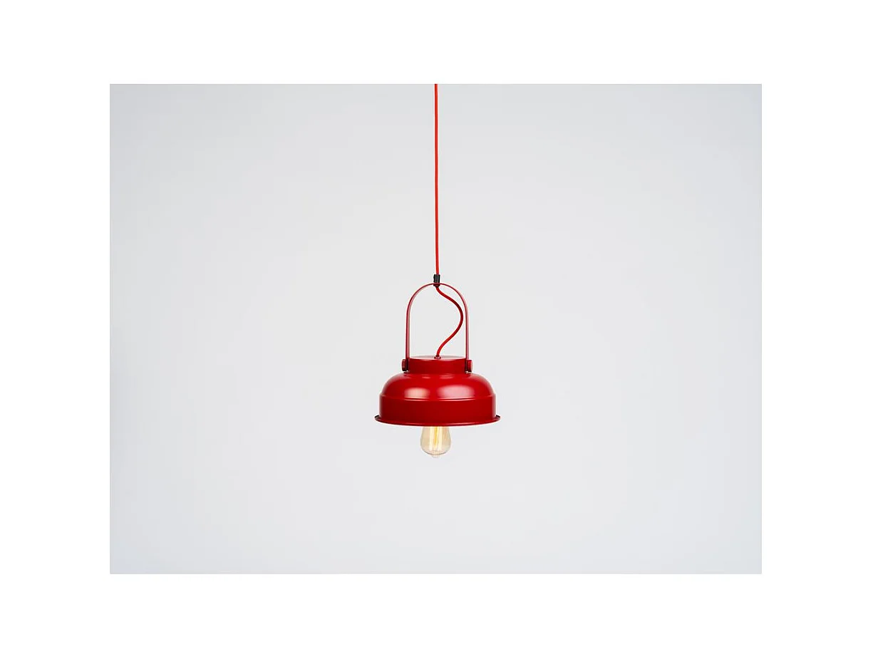 Lampada a sospensione rossa Skala