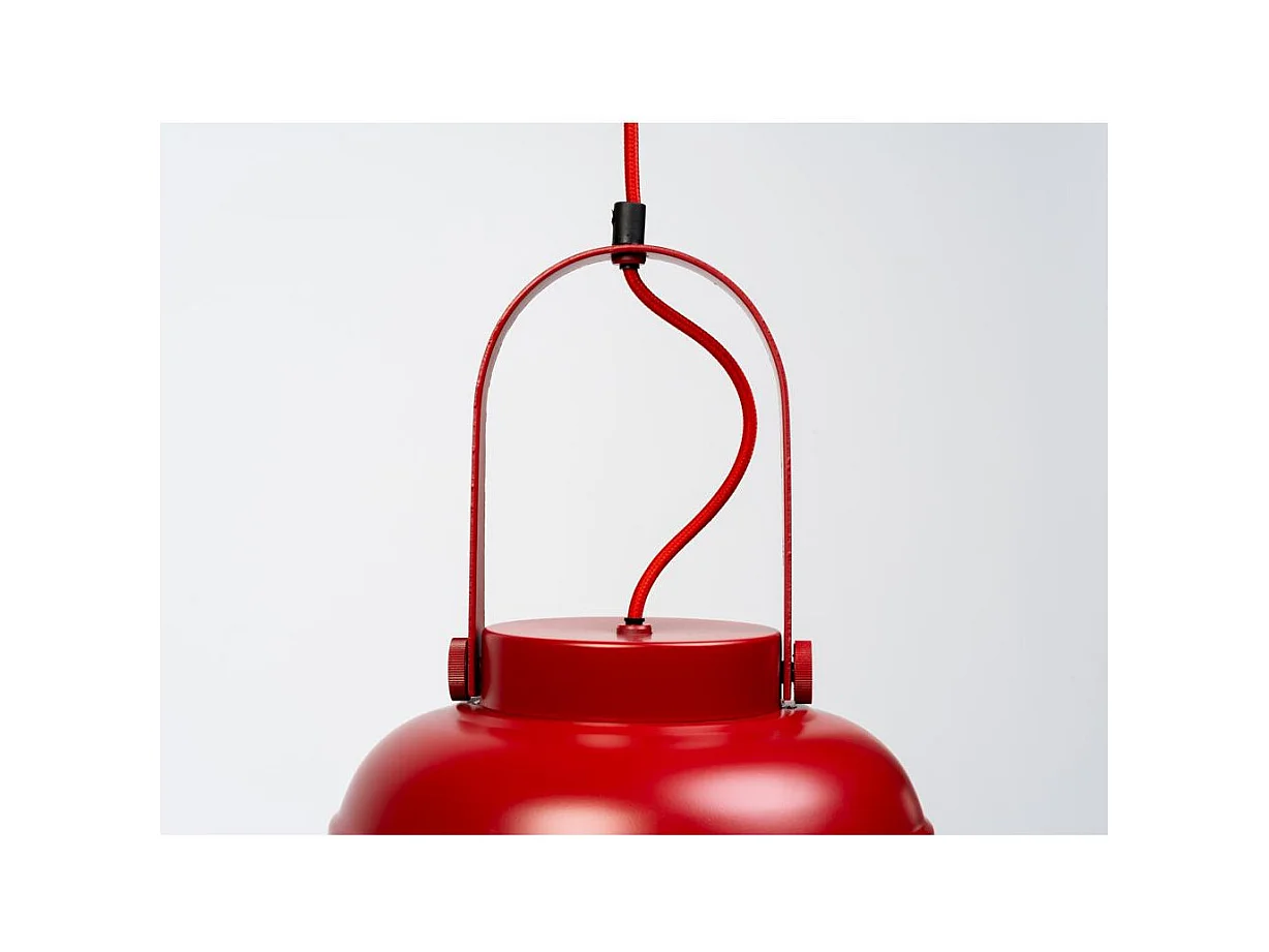 Lampada a sospensione rossa Skala