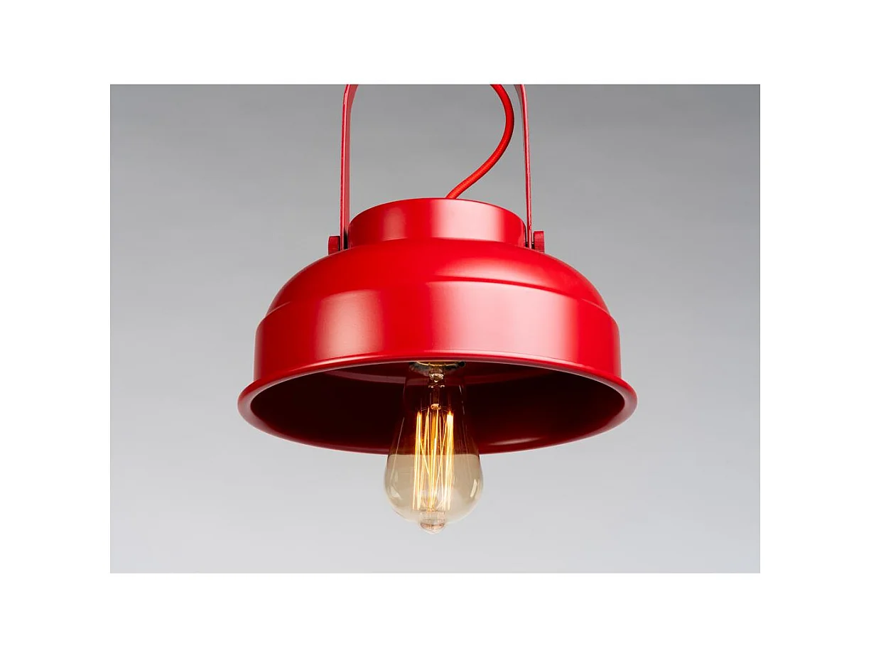 Lampada a sospensione rossa Skala