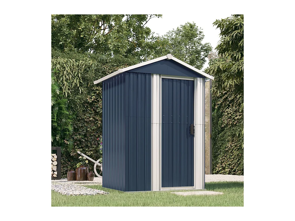 Nysse  Abri de jardin Anthracite 126x97,5x177 cm Acier galvanisé