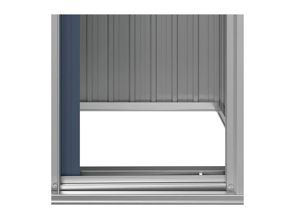 Nysse  Abri de jardin Anthracite 126x97,5x177 cm Acier galvanisé