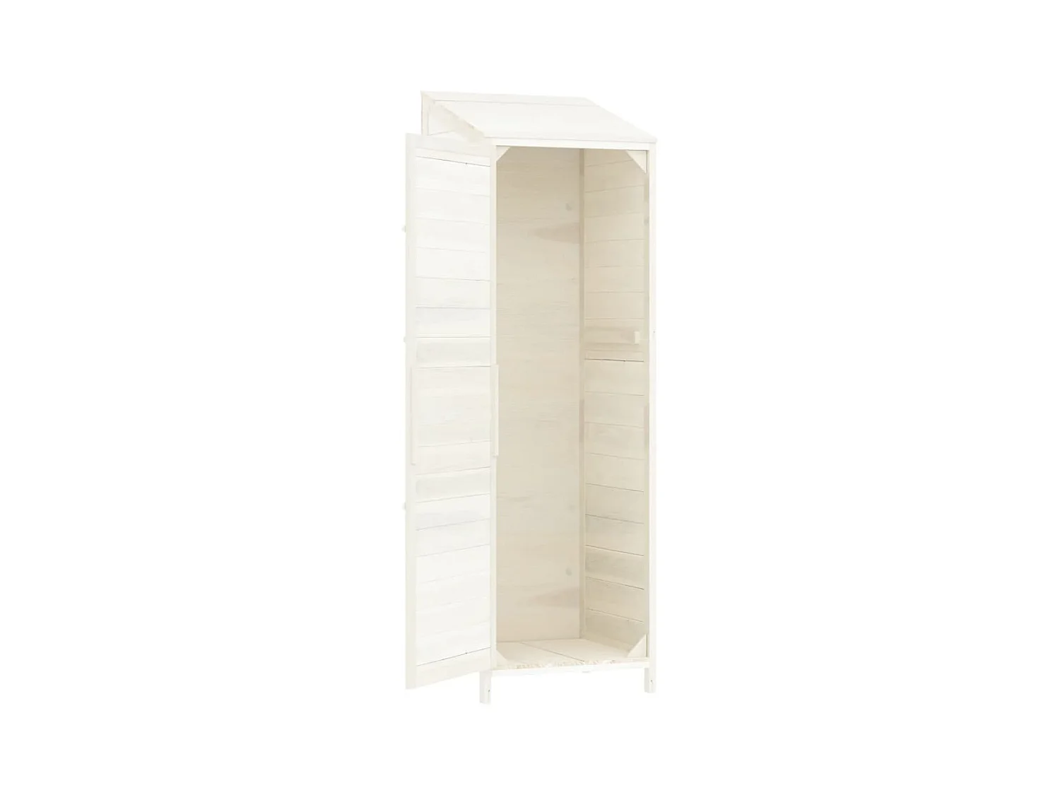 Bristol  Tuinschuur 55x52x174,5 cm massief vurenhout wit