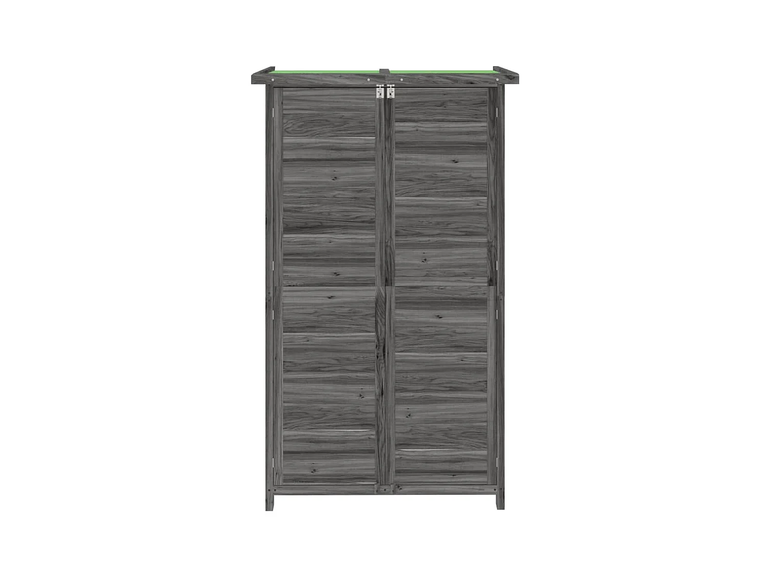 Émilien-Paul  Abri à outils de jardin gris 83x57x140 cm bois massif pin