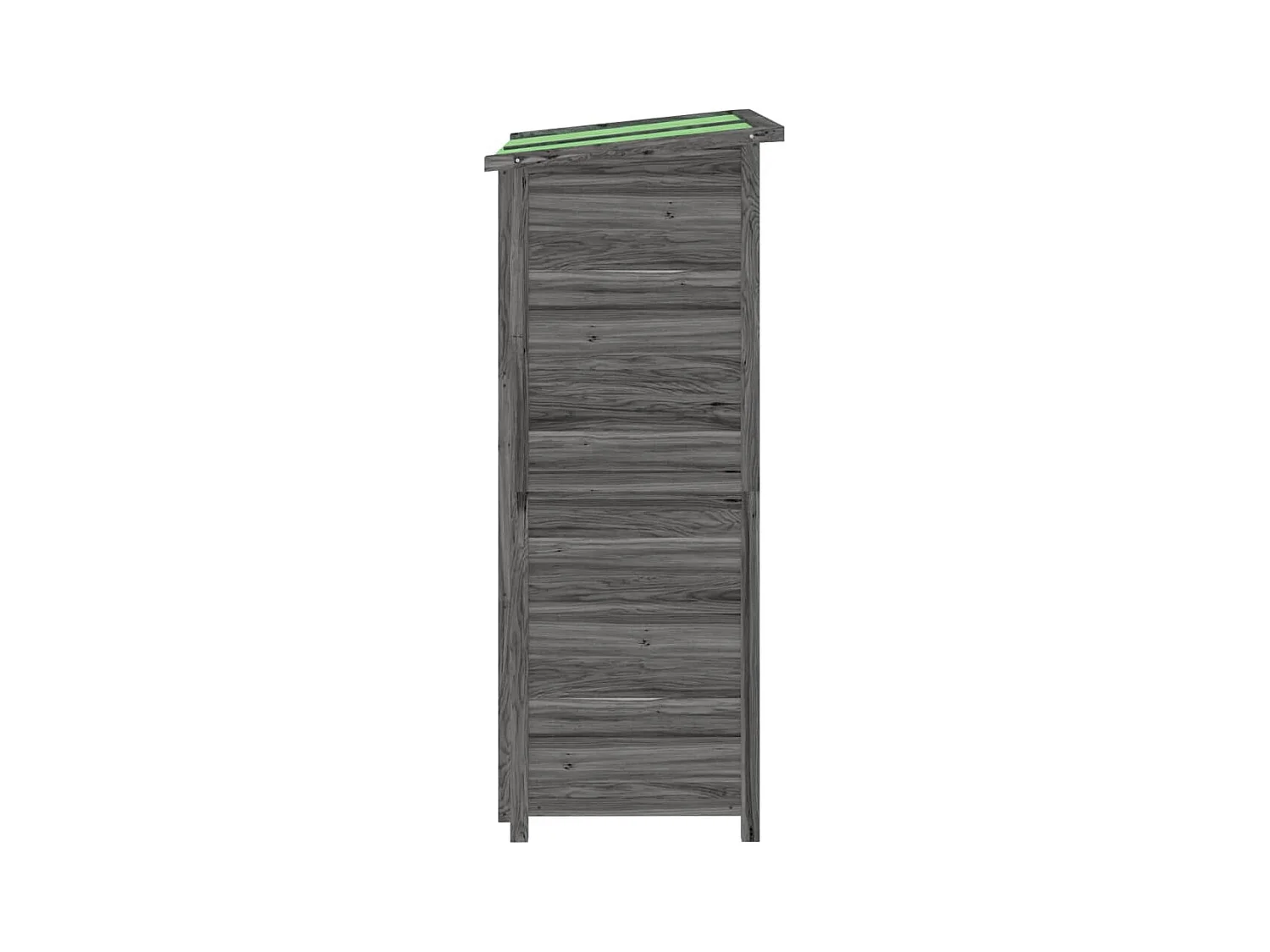 Émilien-Paul  Abri à outils de jardin gris 83x57x140 cm bois massif pin