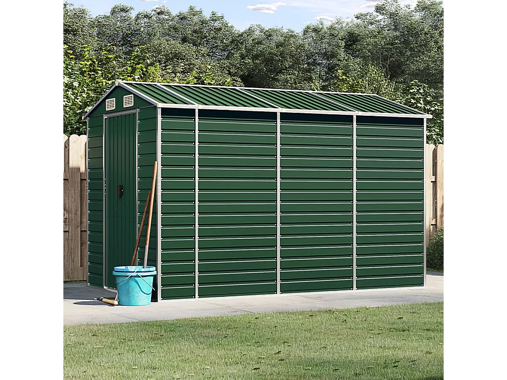 Tampa  Abri de jardin vert 191x300x198 cm acier galvanisé