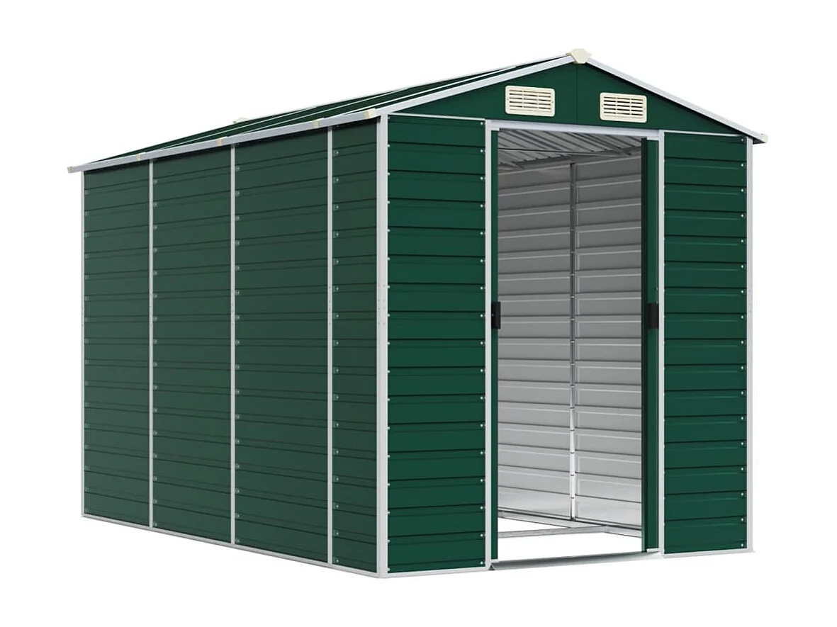 Tampa  Abri de jardin vert 191x300x198 cm acier galvanisé