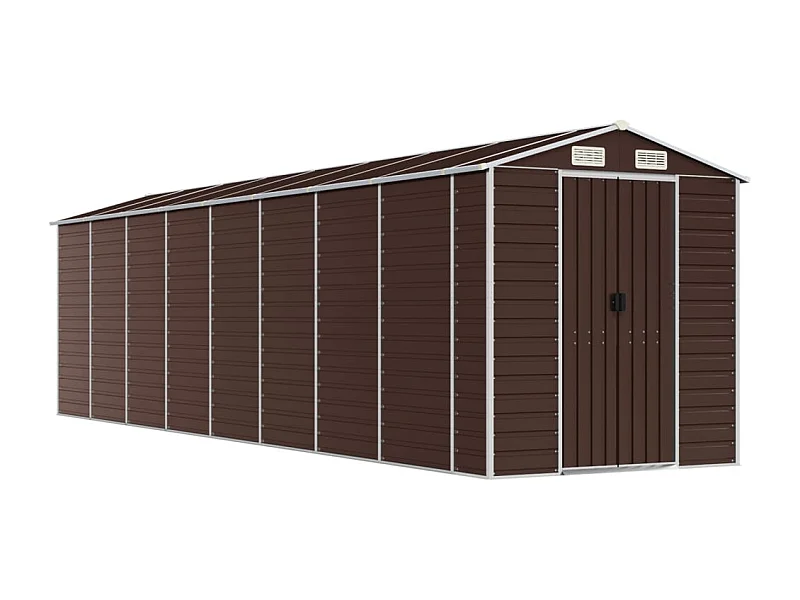 Tampa  Tuinschuur 191x725x198 cm gegalvaniseerd staal bruin